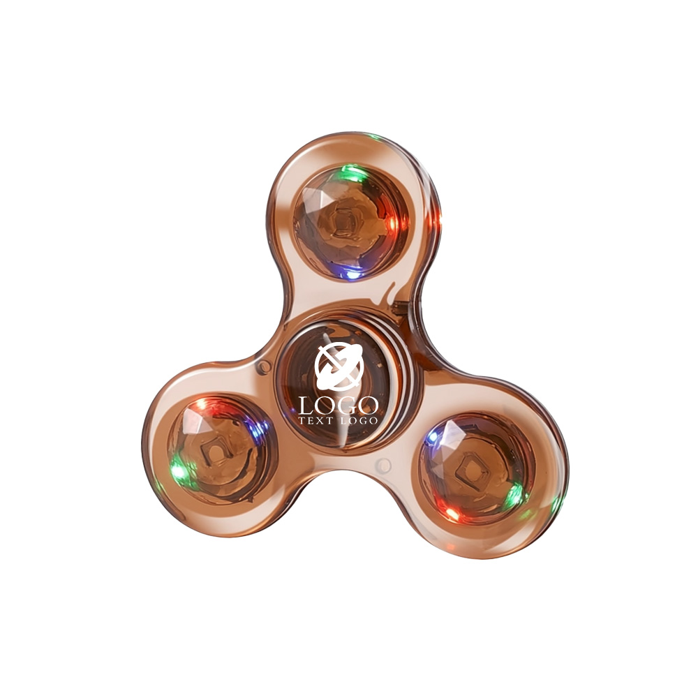 Custom Clear LED Light Fidget Spinner Toys 7