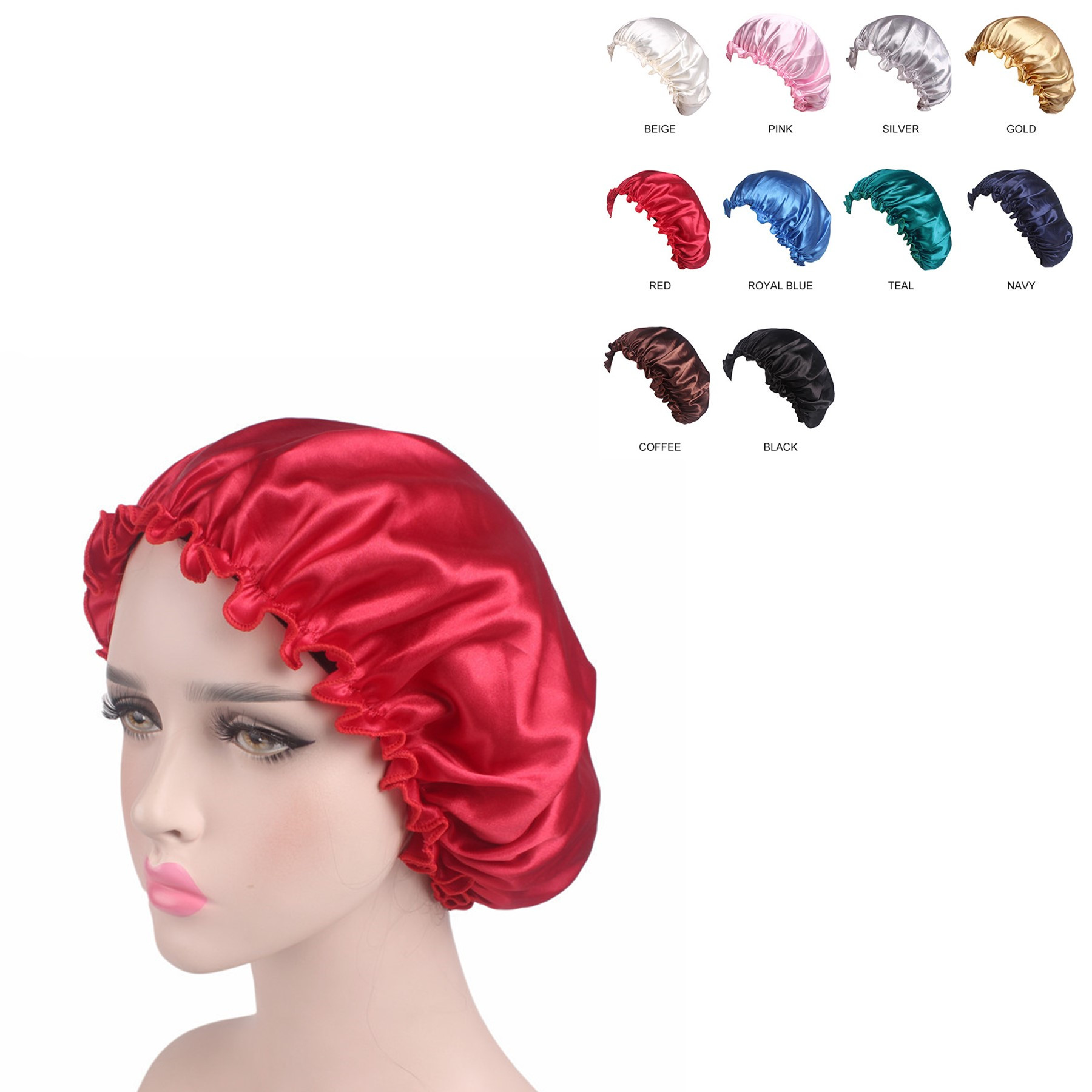 Satin Bonnet Sleep Cap 1