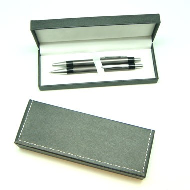 ALUMINUM CLICK BALLPOINT PEN AND PENCIL SET 1