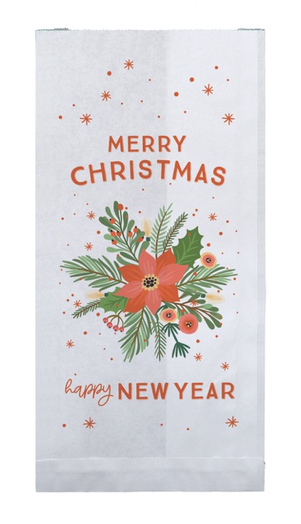 Christmas Scatter Design 3 Merchant Paper Bags (5" x 10" x 2") 3