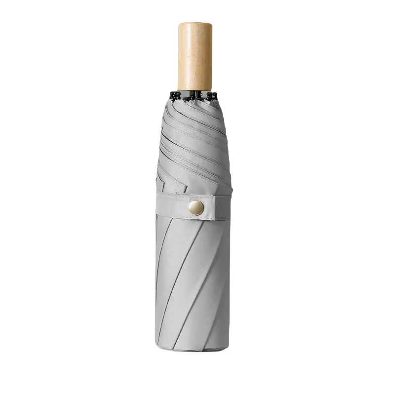 16 - Rib Wooden - Handle Auto Open All - Weather Umbrella 4