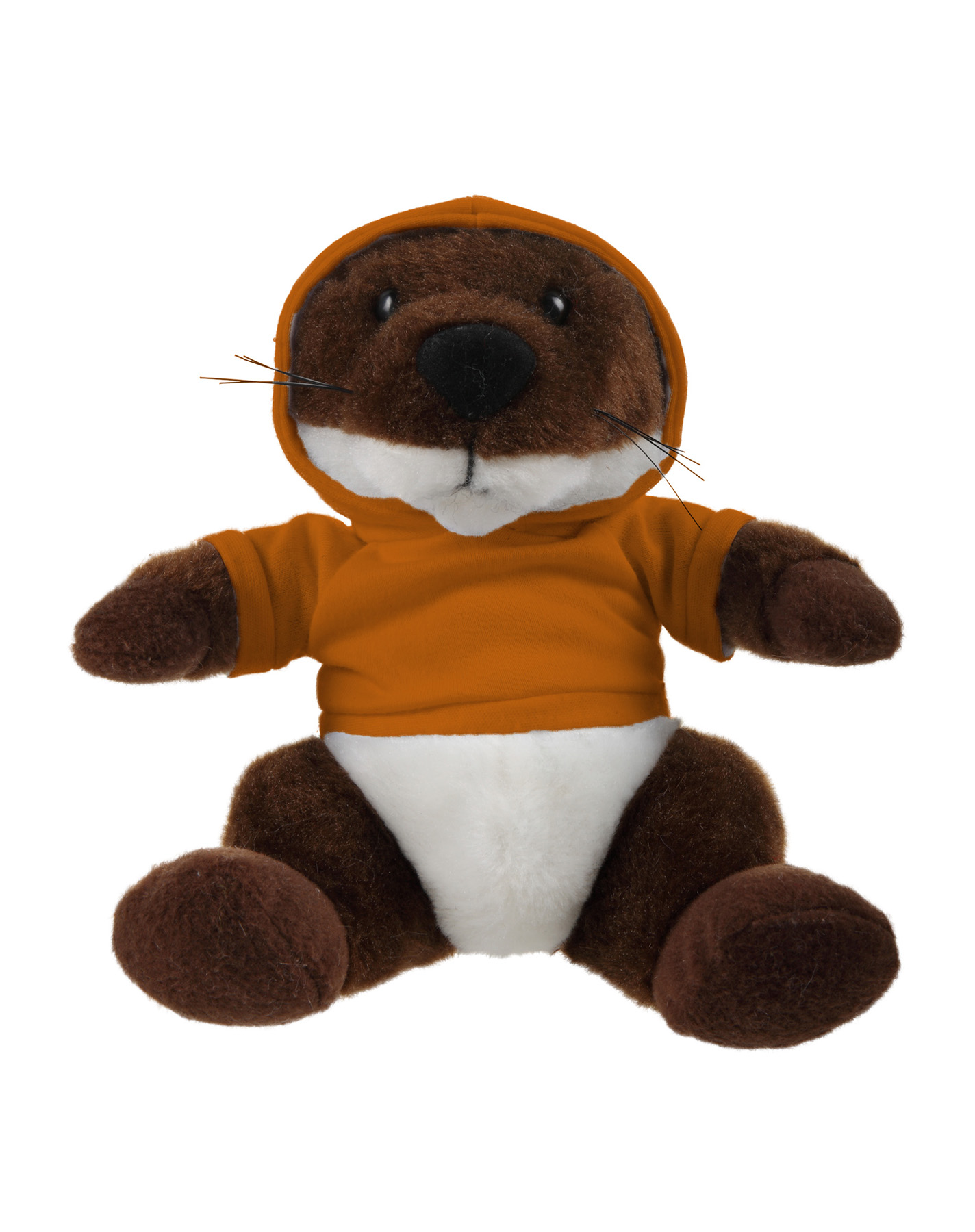 Soft Plush Stuffed Sitting Otter wearing a Hoodie 2
