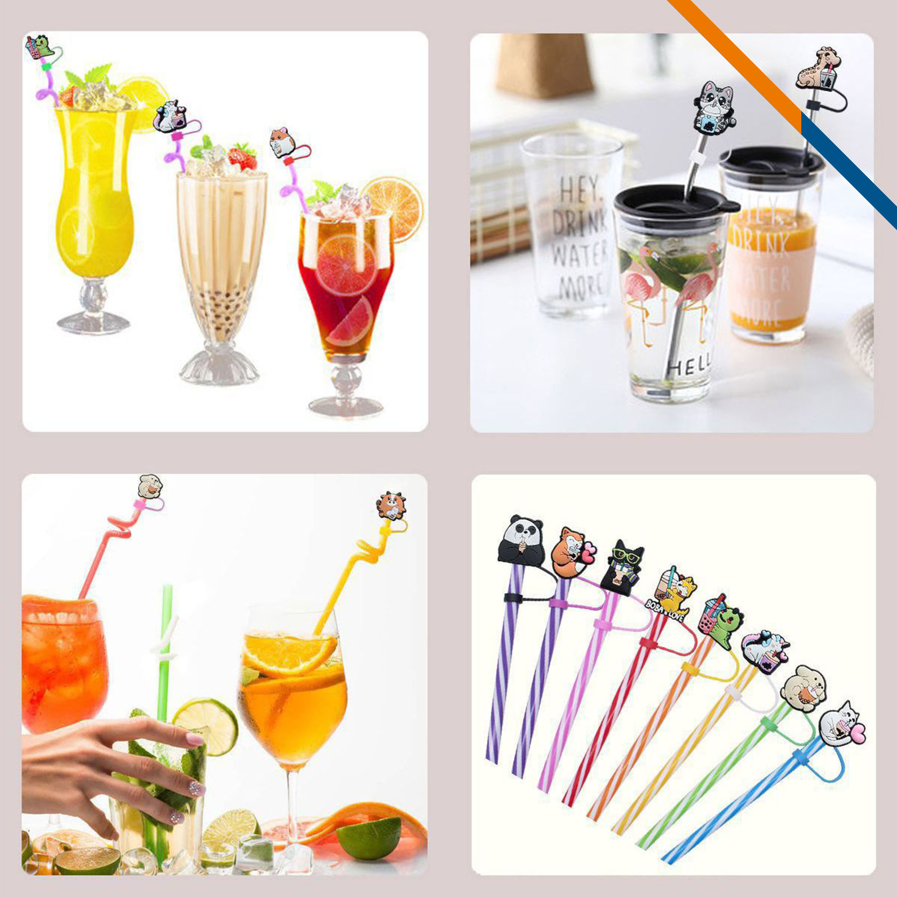 Hedda Custom PVC Straw Topper 4