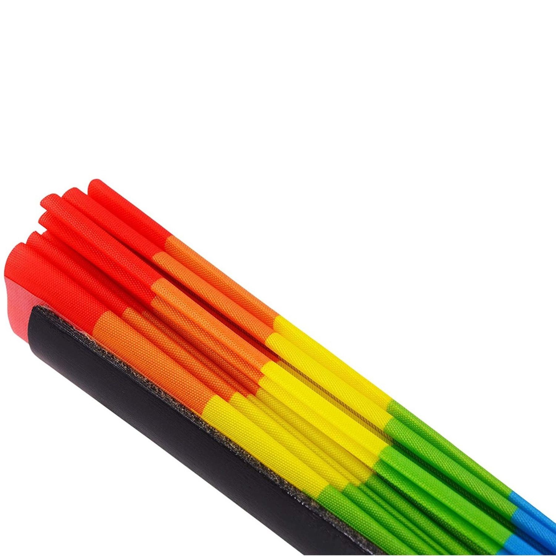 13 Inch Folding Hand Rave Bamboo Gay Pride Rainbow Fan 5