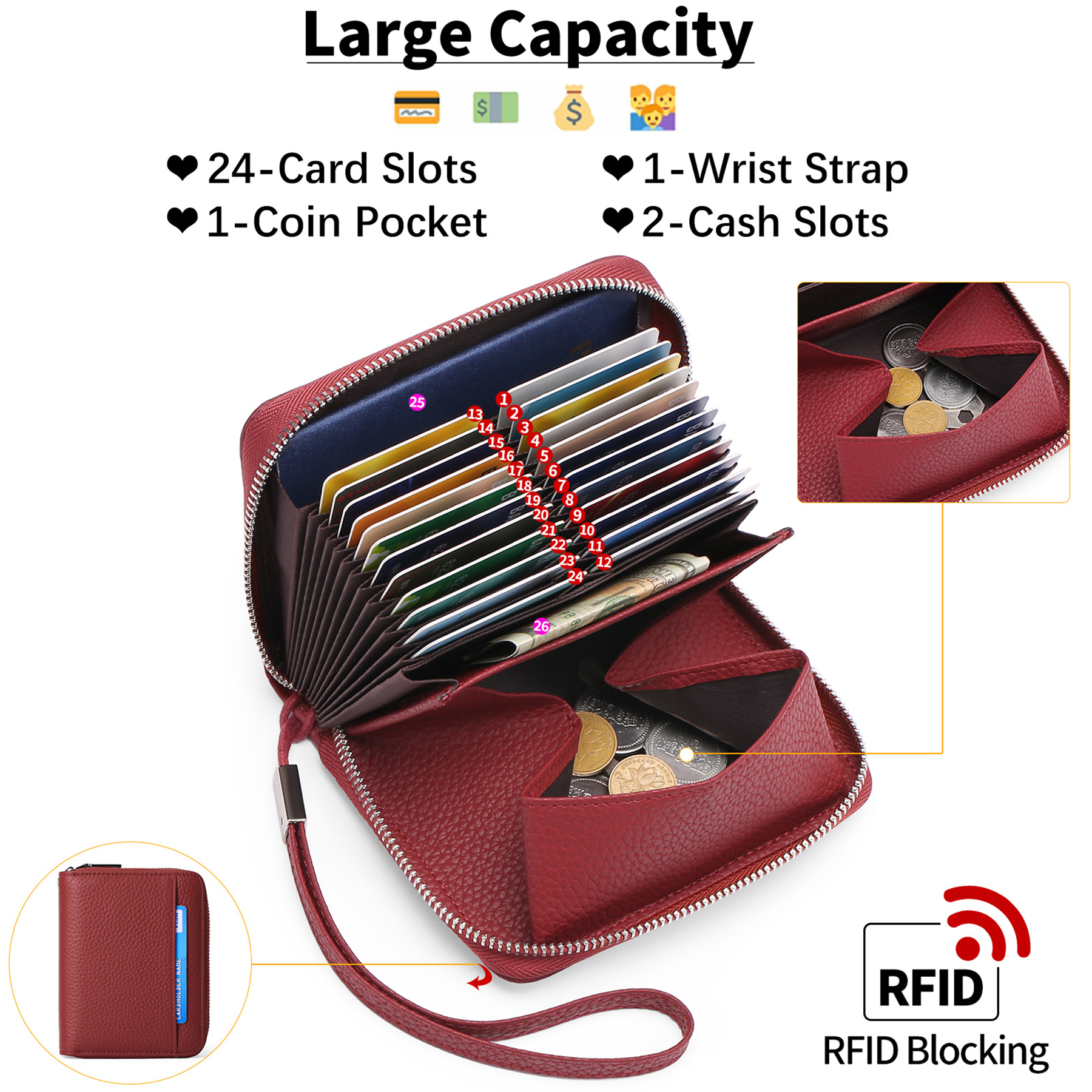24 Slots Credit Card Holder 2