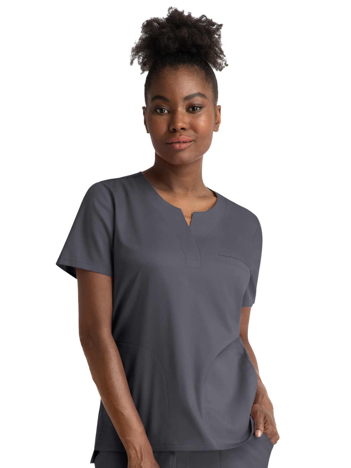 Maevn - Matrix - Women's Three-Pocket Notched Crew Neck Top 14