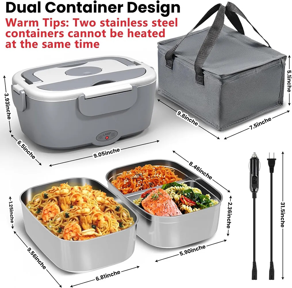 Electric Heated Lunch Boxes Adults 3