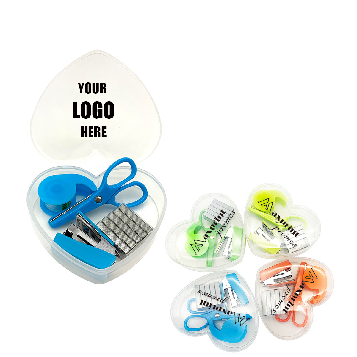 Custom Heart Shaped Mini Stationery Kit 1