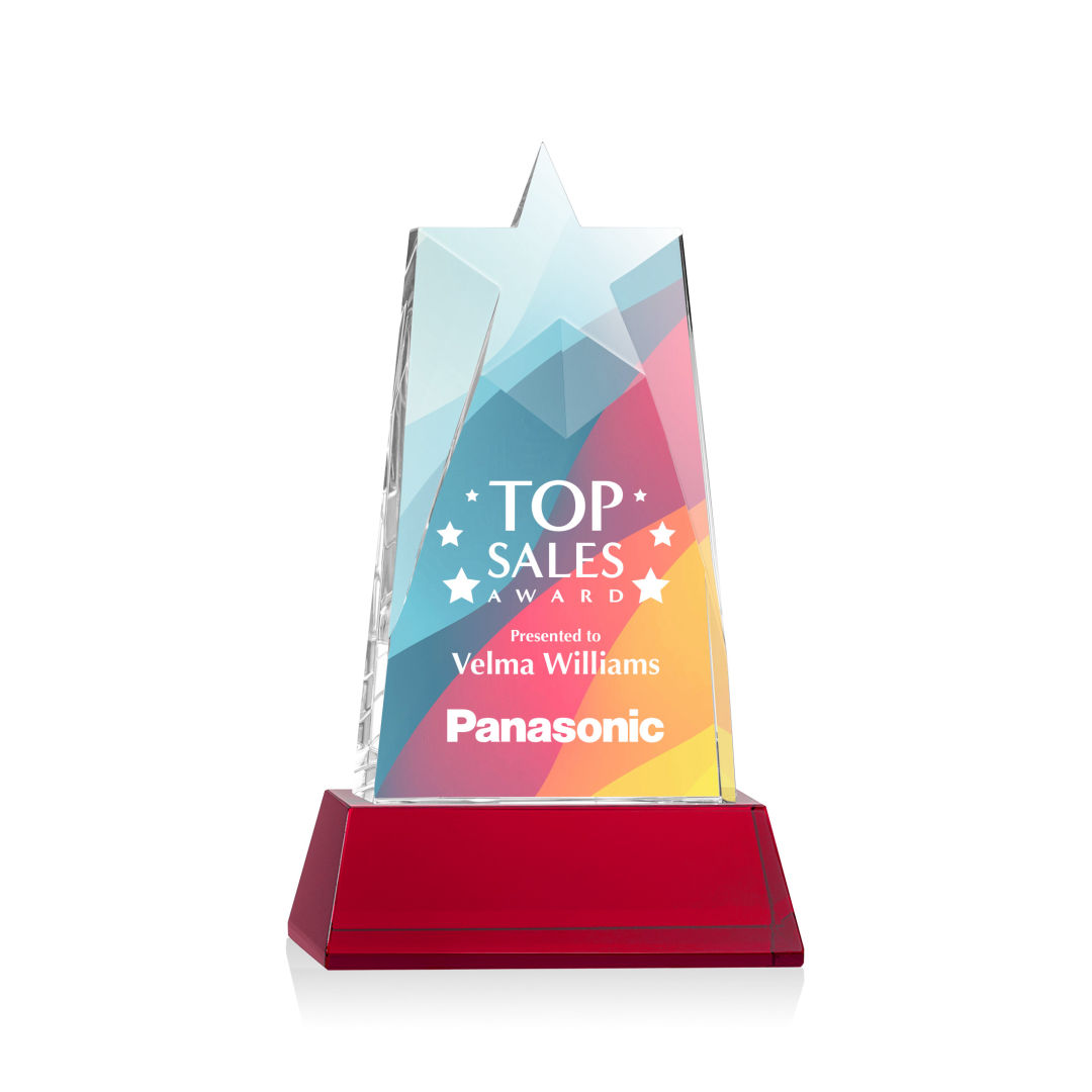 Millington Star VividPrint™ Award on Base - Red 2