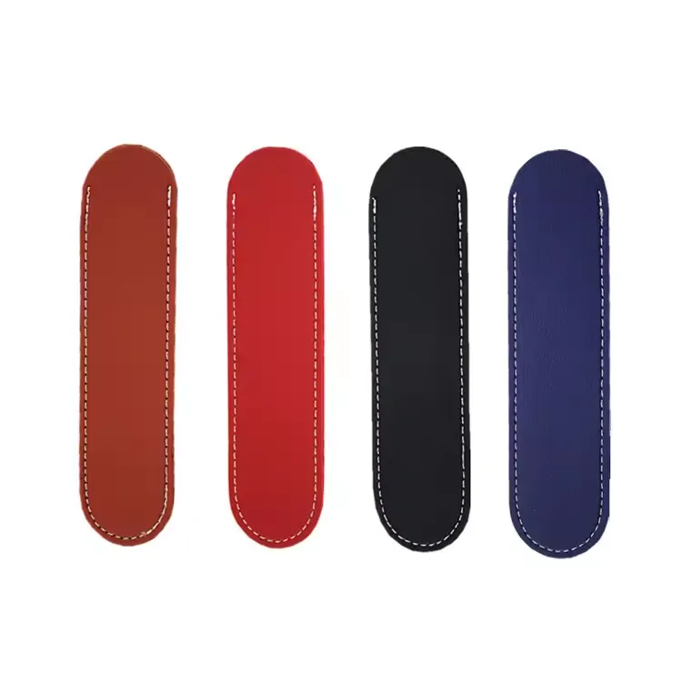 Round Leatherette Single Pen Holder 6