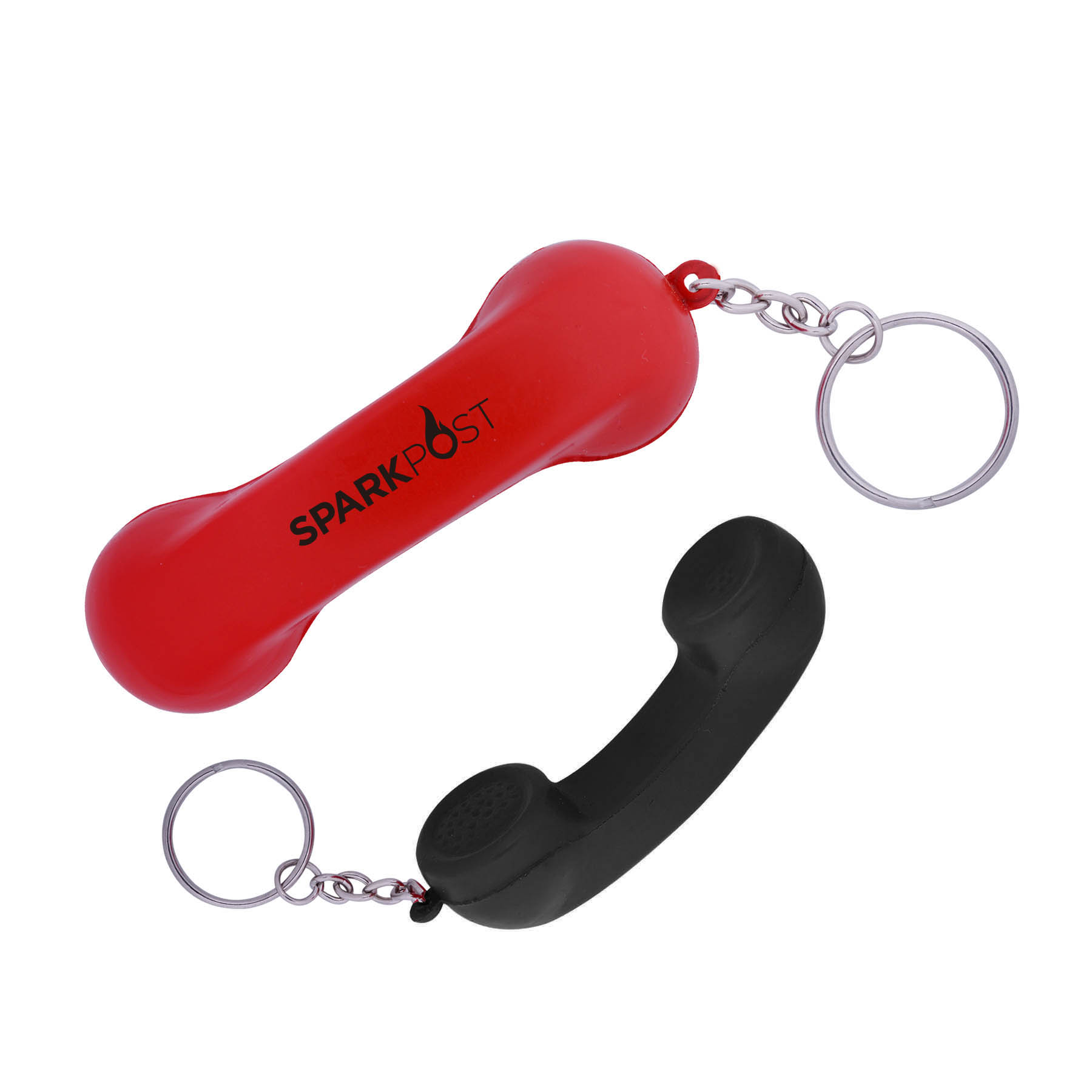 Free Shipping Stress Relievers - Telephone Receiver Key Chain(Stress Ball) 2