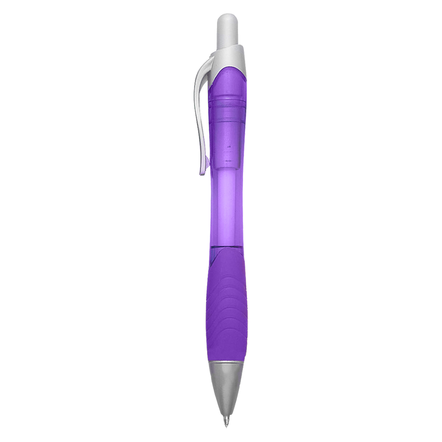 Translucent Plastic Push-Button Ballpoint-Pen 14