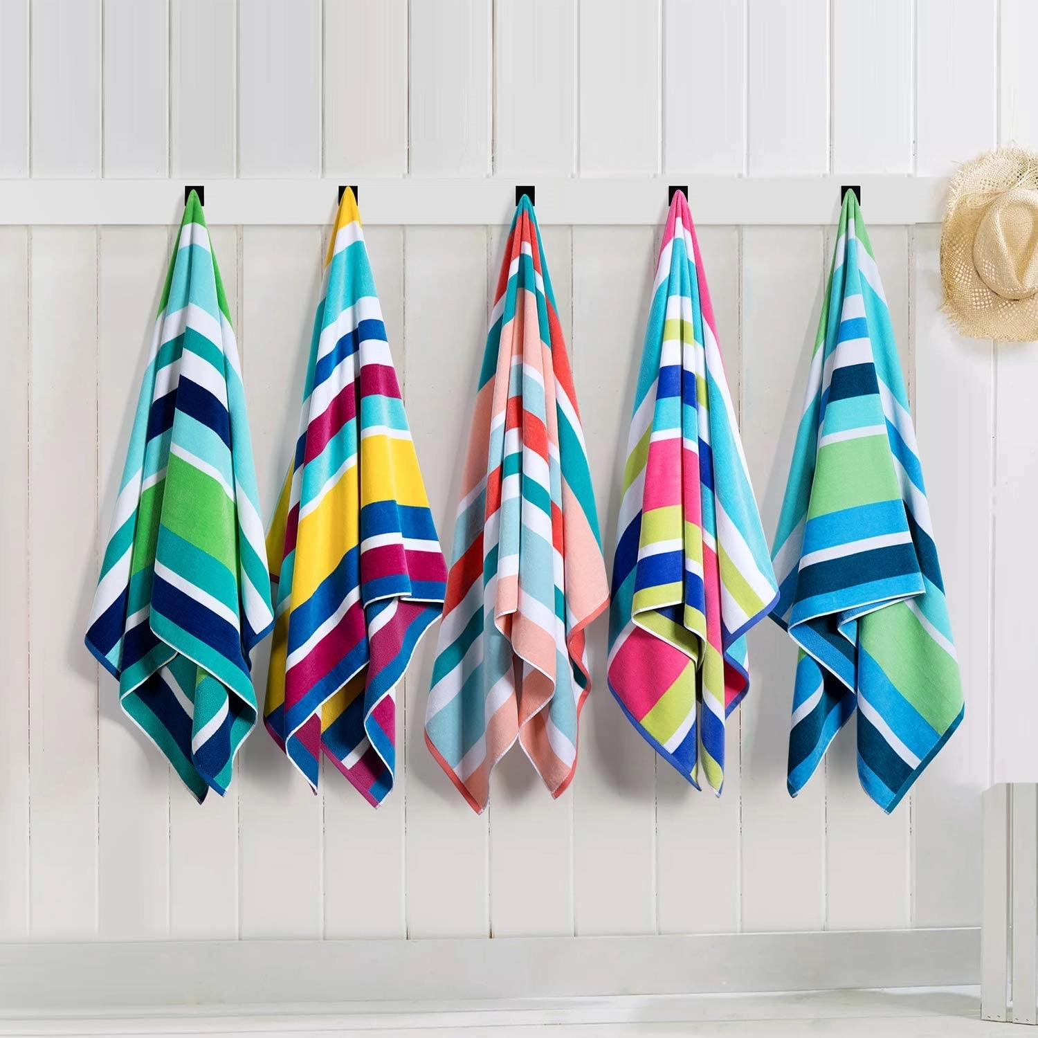 Lightweight Colorful Striped Beach Towel 5