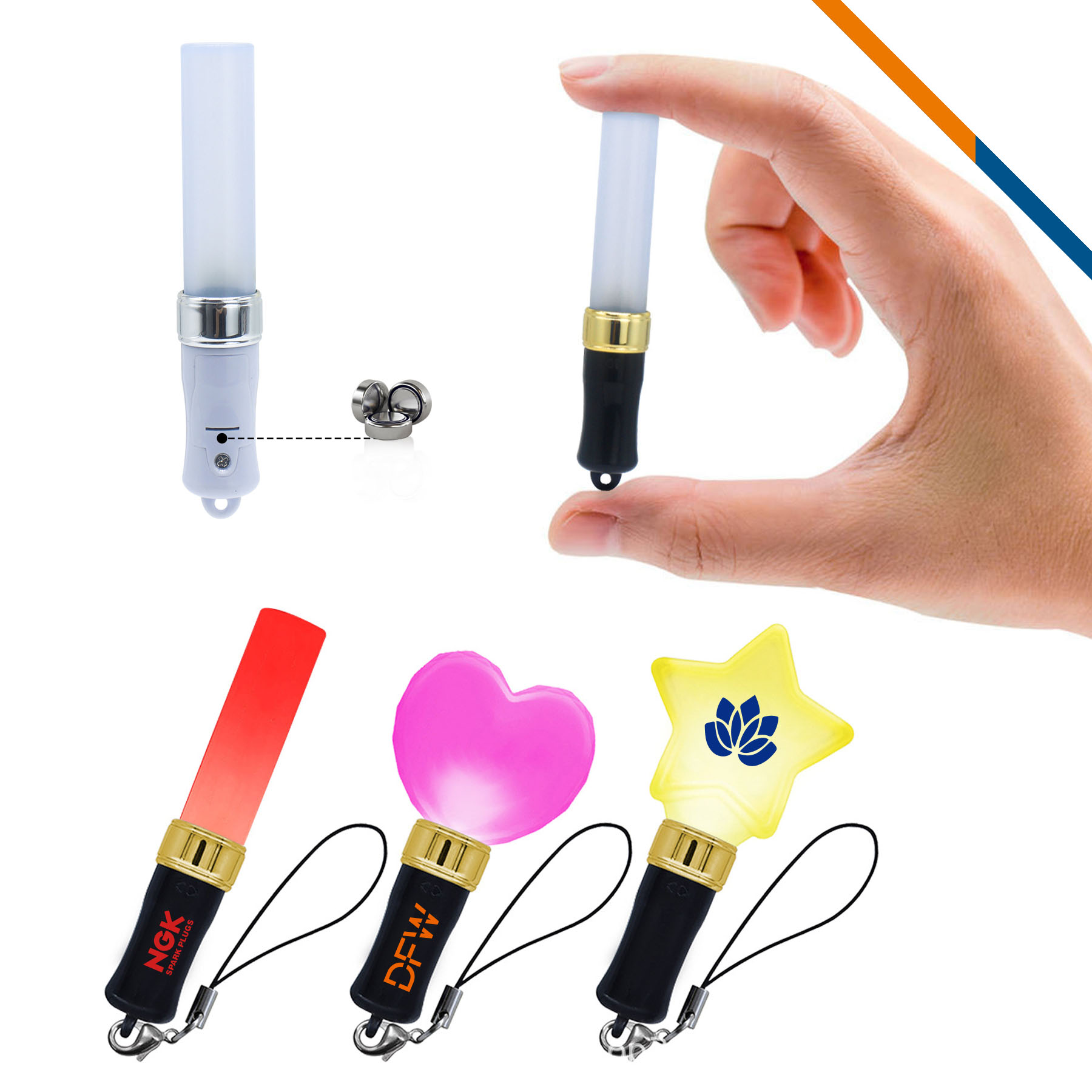 Lumitag Mini LED Glow Stick Keychain 8