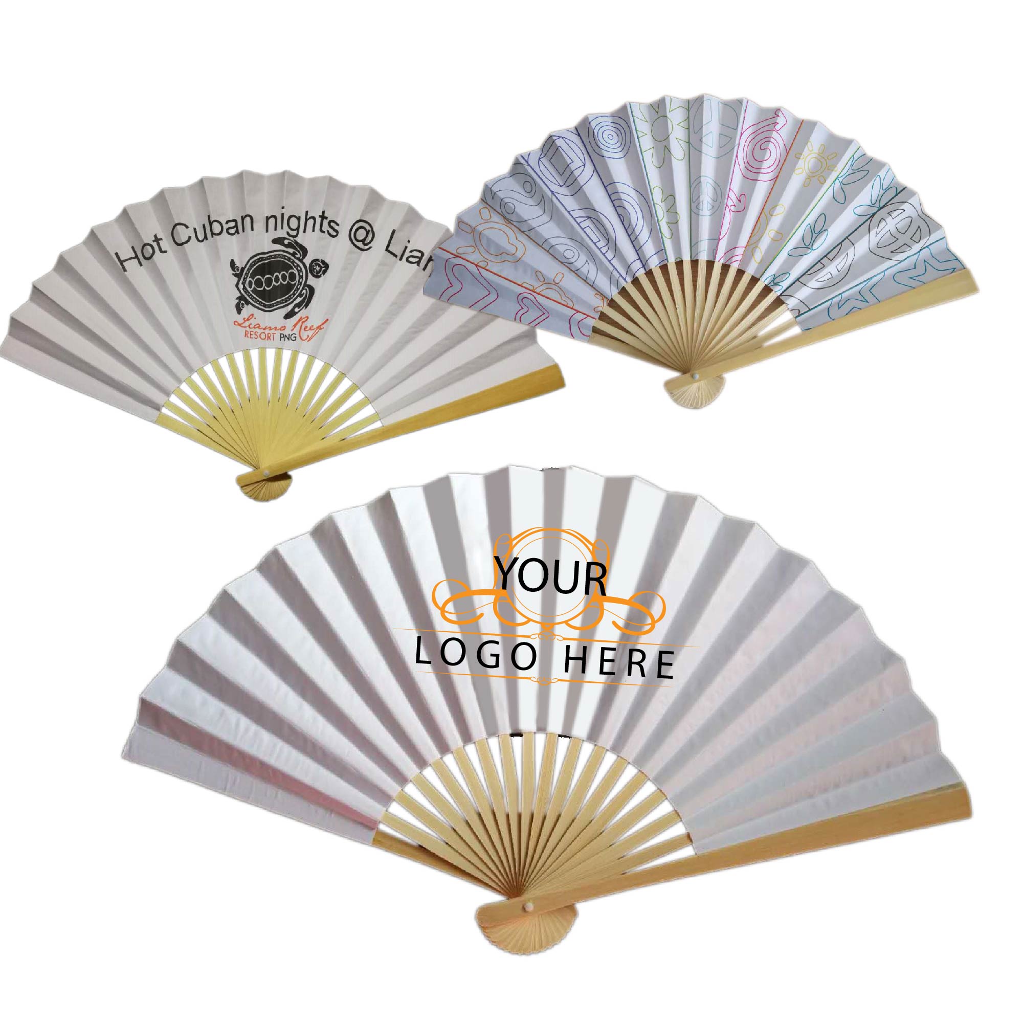 Handheld Bamboo Folding Fan 2