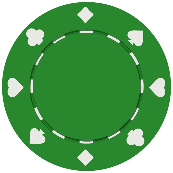 Suited Style Poker Chip with 2 Side Imprint (10 Colors) 3