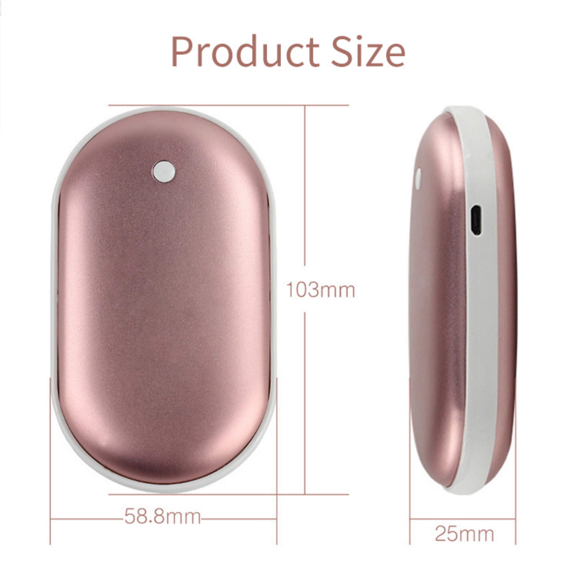 Portable USB Power Bank Warmers Rechargeable Pocket Heater 2