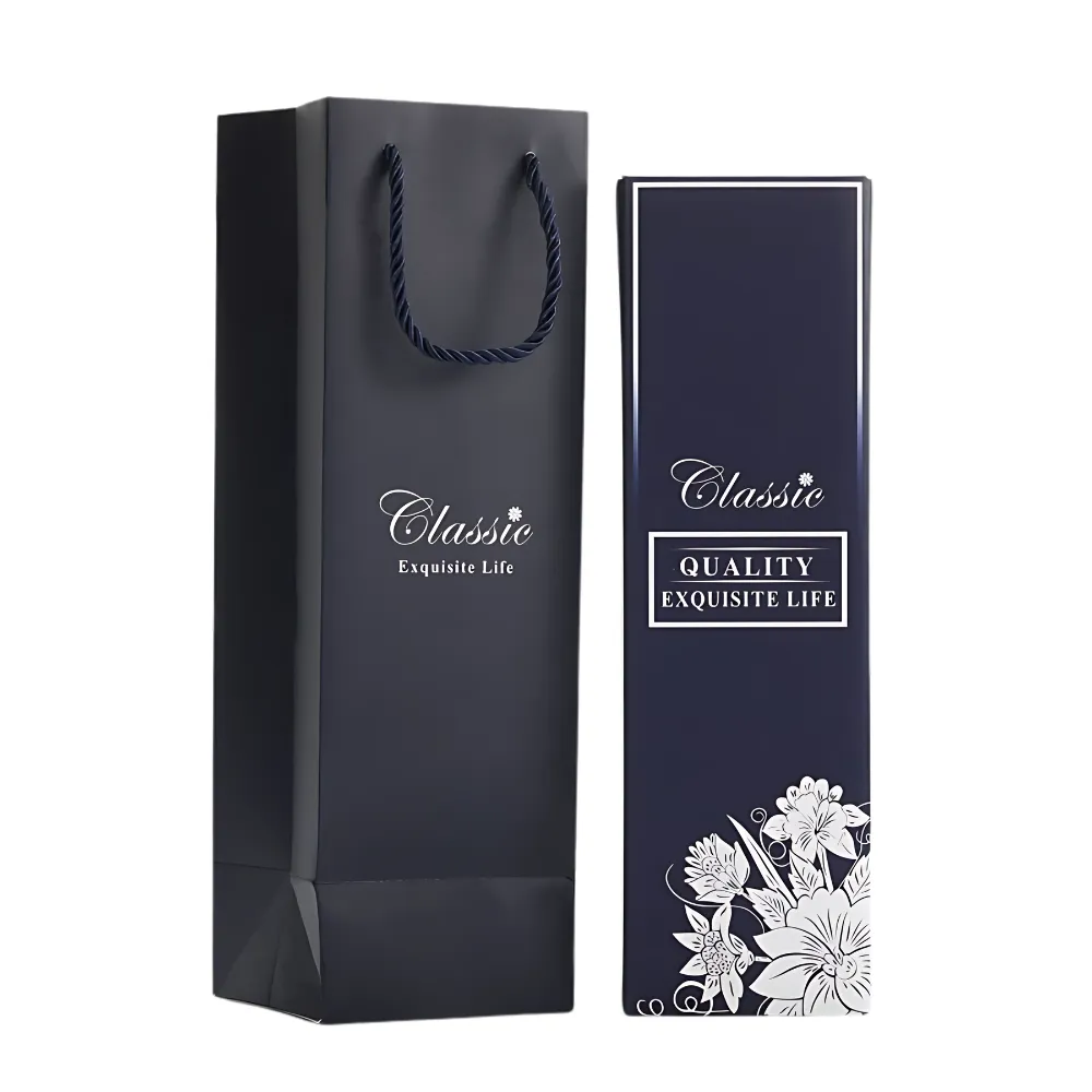 1-Bottle Wine Gift Box with Paper Bag 4