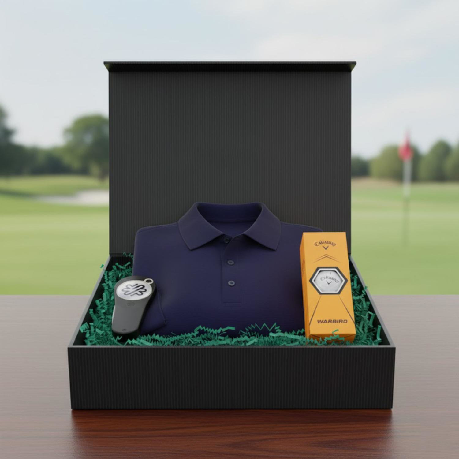 Callaway® Men's Golf Polo Shirt, Warbird Golf Balls & Pitchfix® 2.5 Golf Divot Tool Gift Set 3