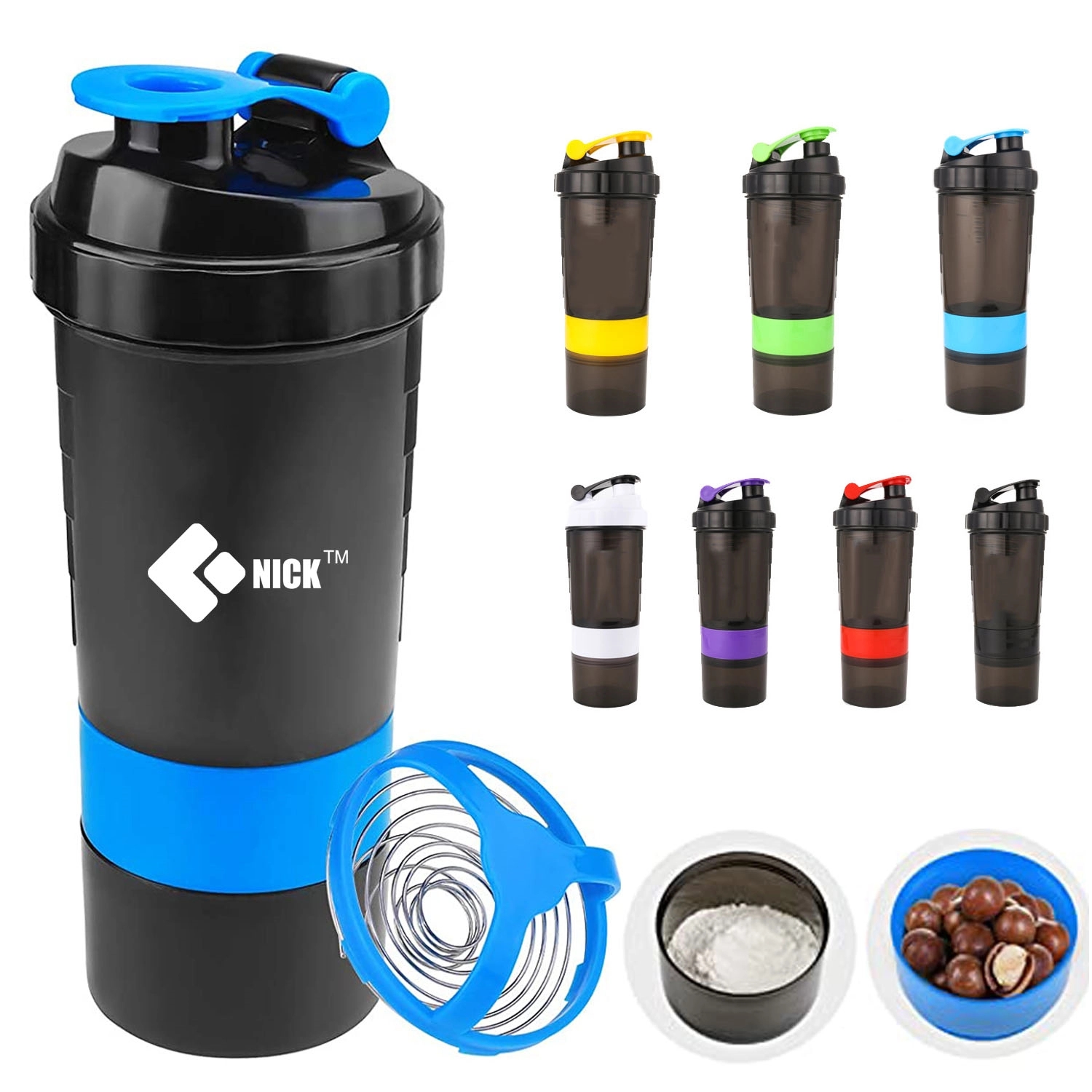18 Oz Shake Bottle With Storage 3