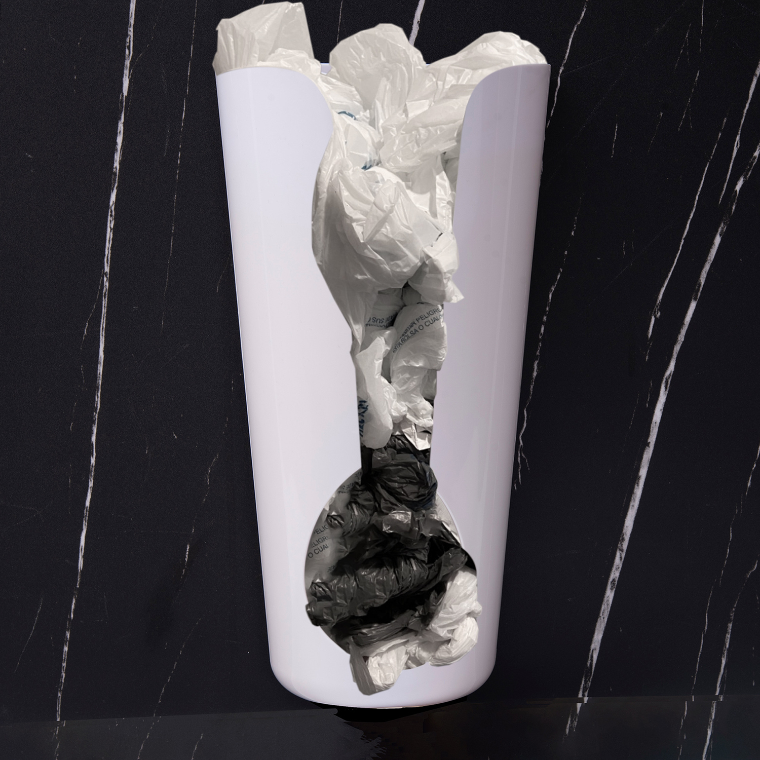 Plastic Wall Mount Grocery Bag Dispenser for Household 4