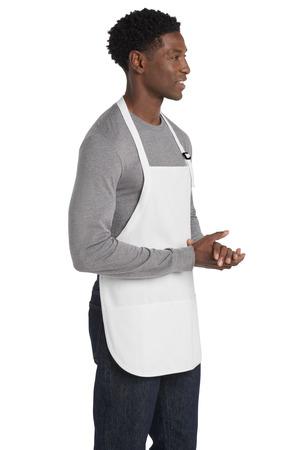 Medium-Length Apron with Pouch Pockets