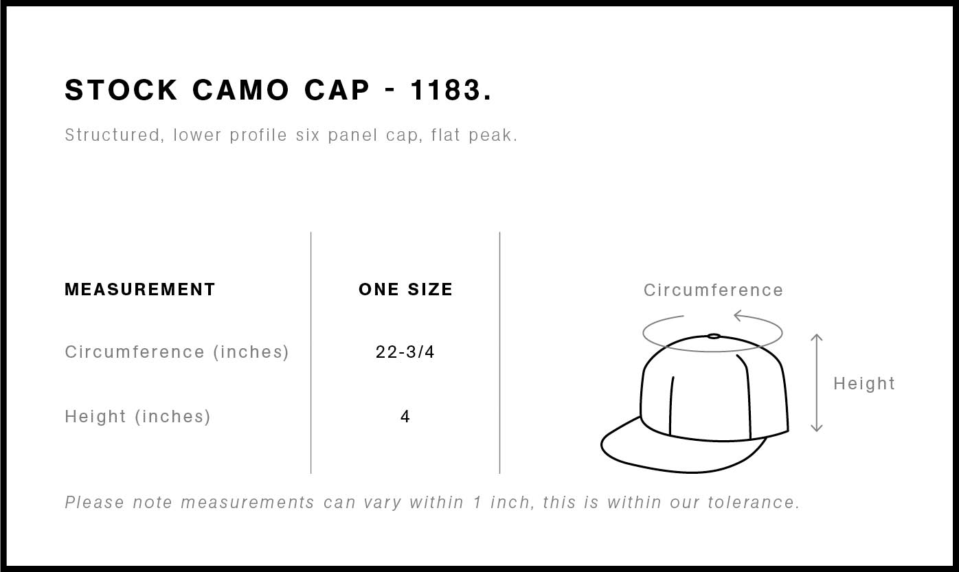 Stock Camo Cap | 1183 11