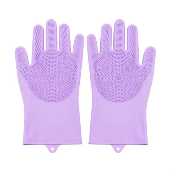 Silicone Pet Bathing Gloves with Anti-Bite Protection 7
