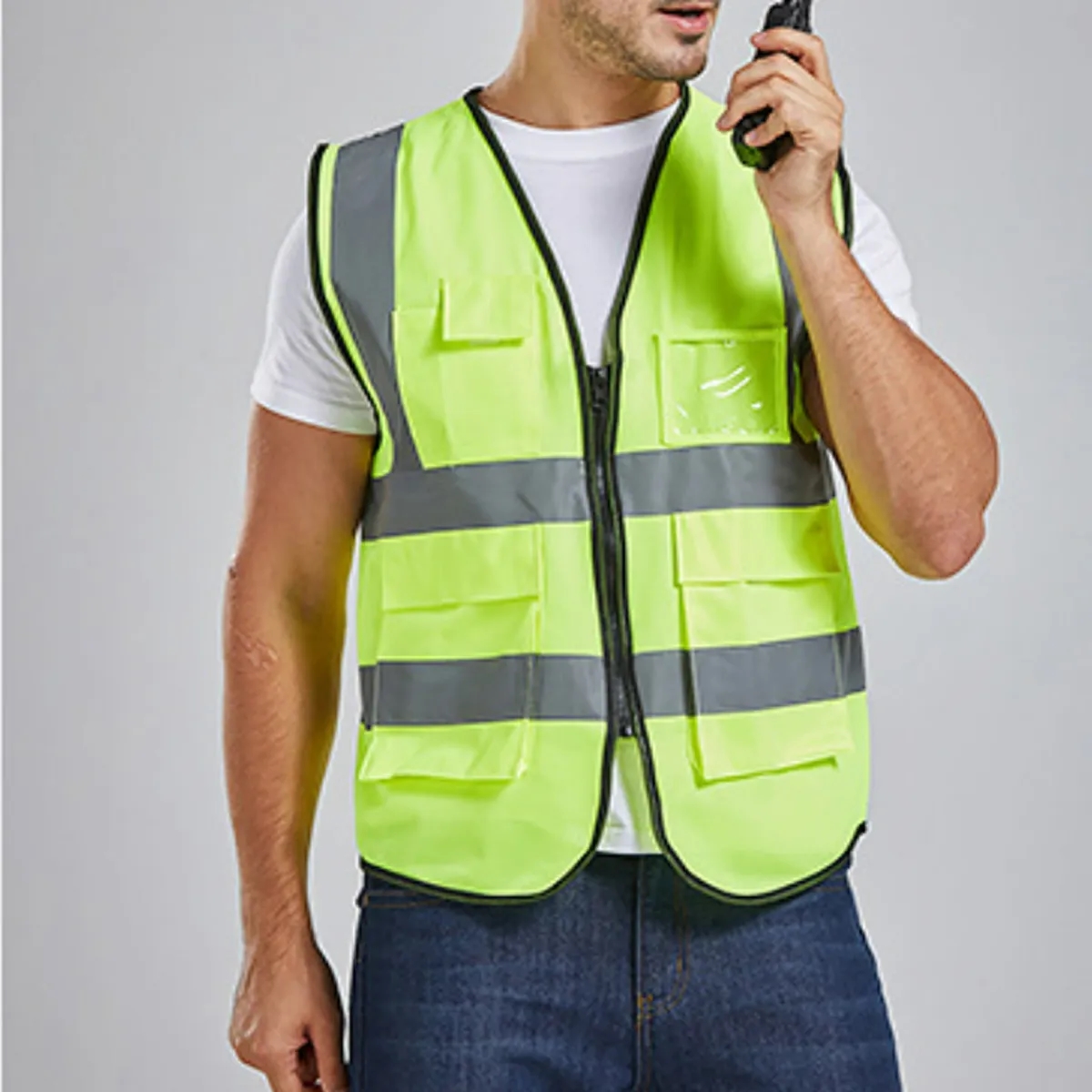 Custom High Visibility Reflective Safety Vest 4