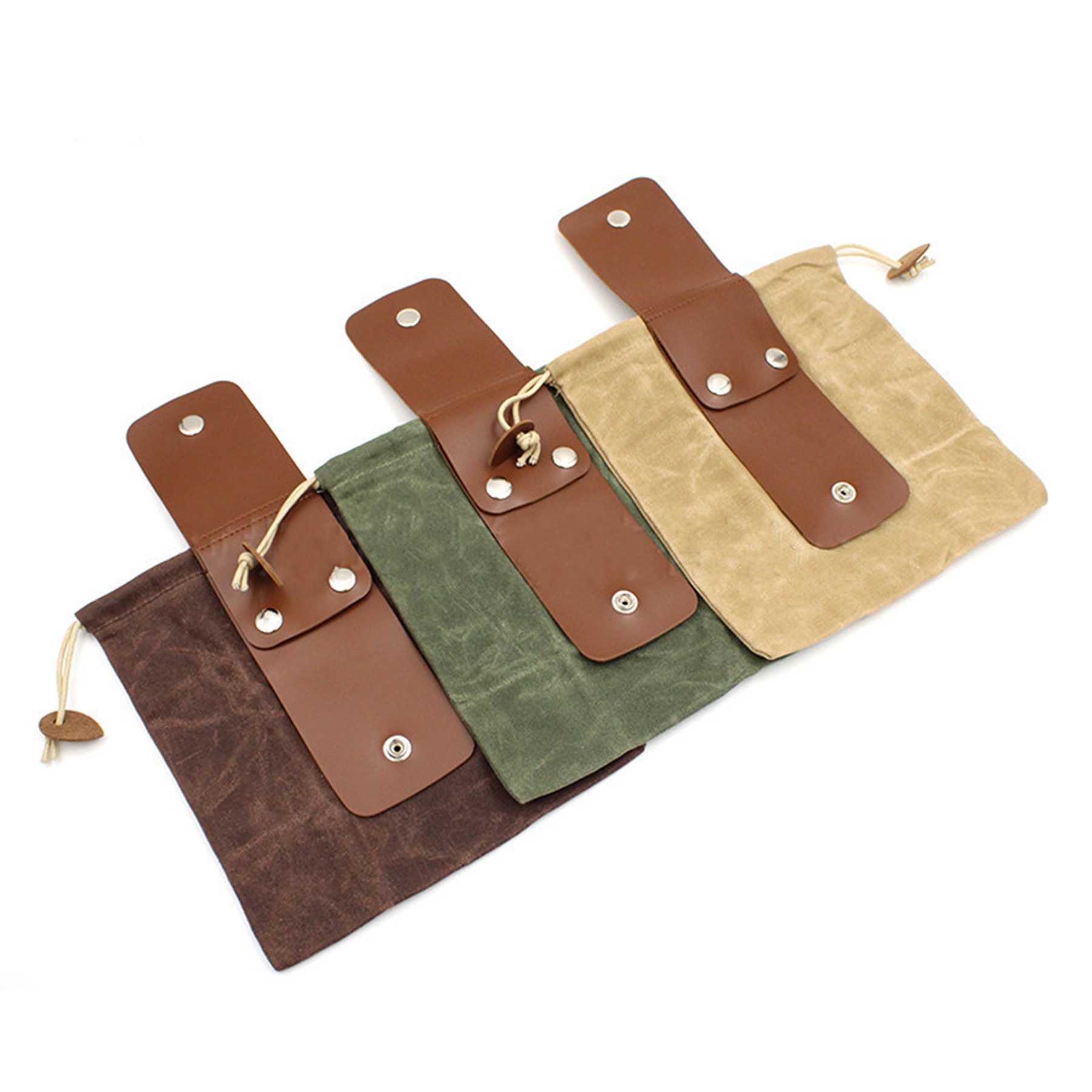 Waxed Canvas Outdoor Forest Foraging Pouch 4