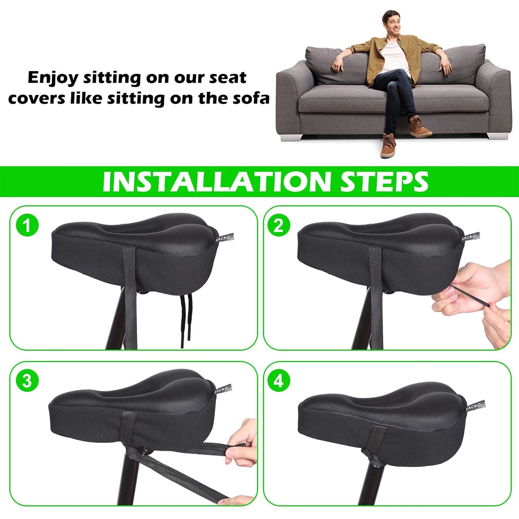 Gel Bike Seat Cover 2