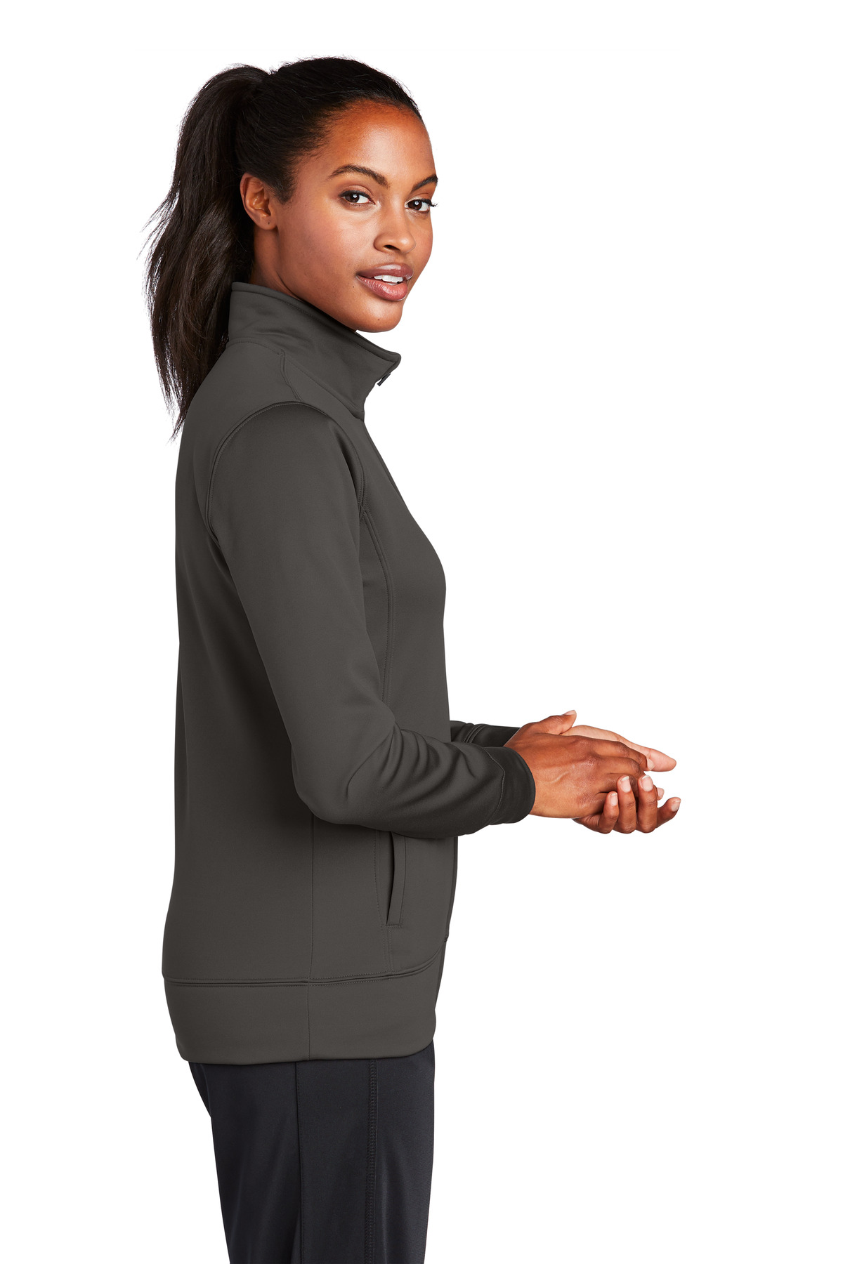 Sport-Tek® Women's Sport-Wick Fleece Full-Zip Jacket 16