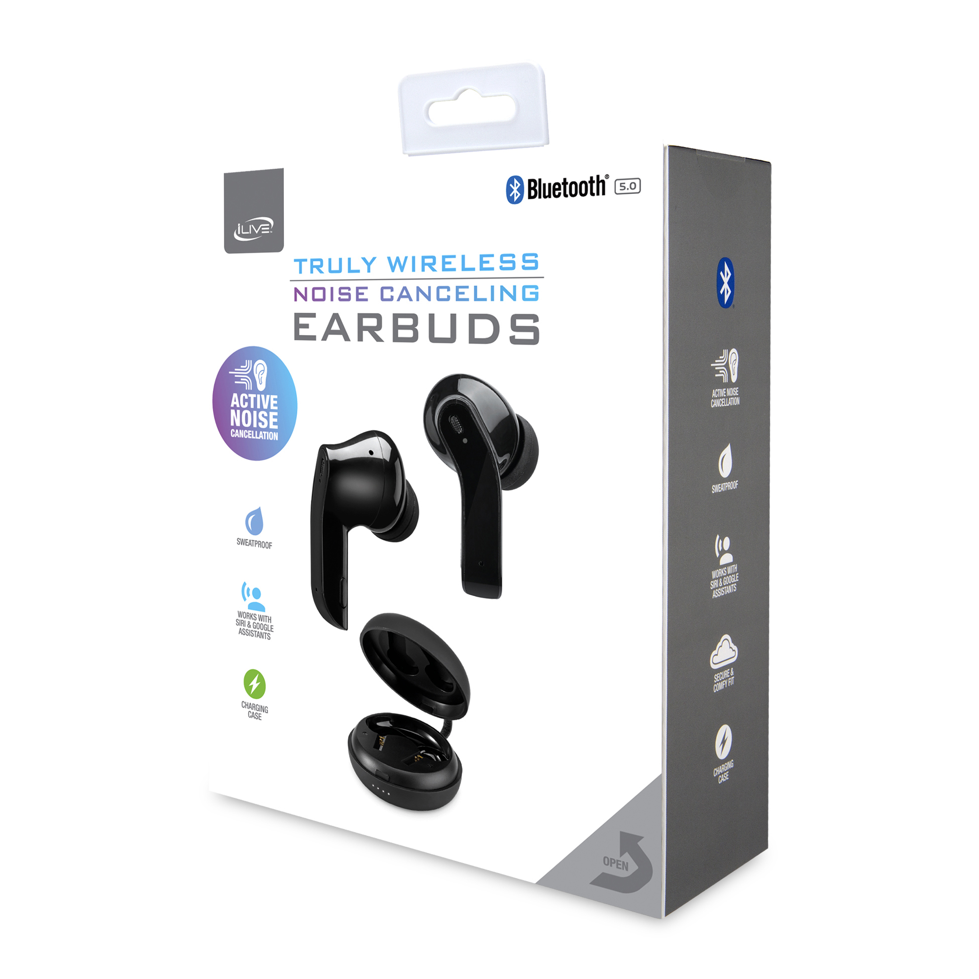 iLive™ Truly Wire-Free Earbuds with Active Noise Canceling 2