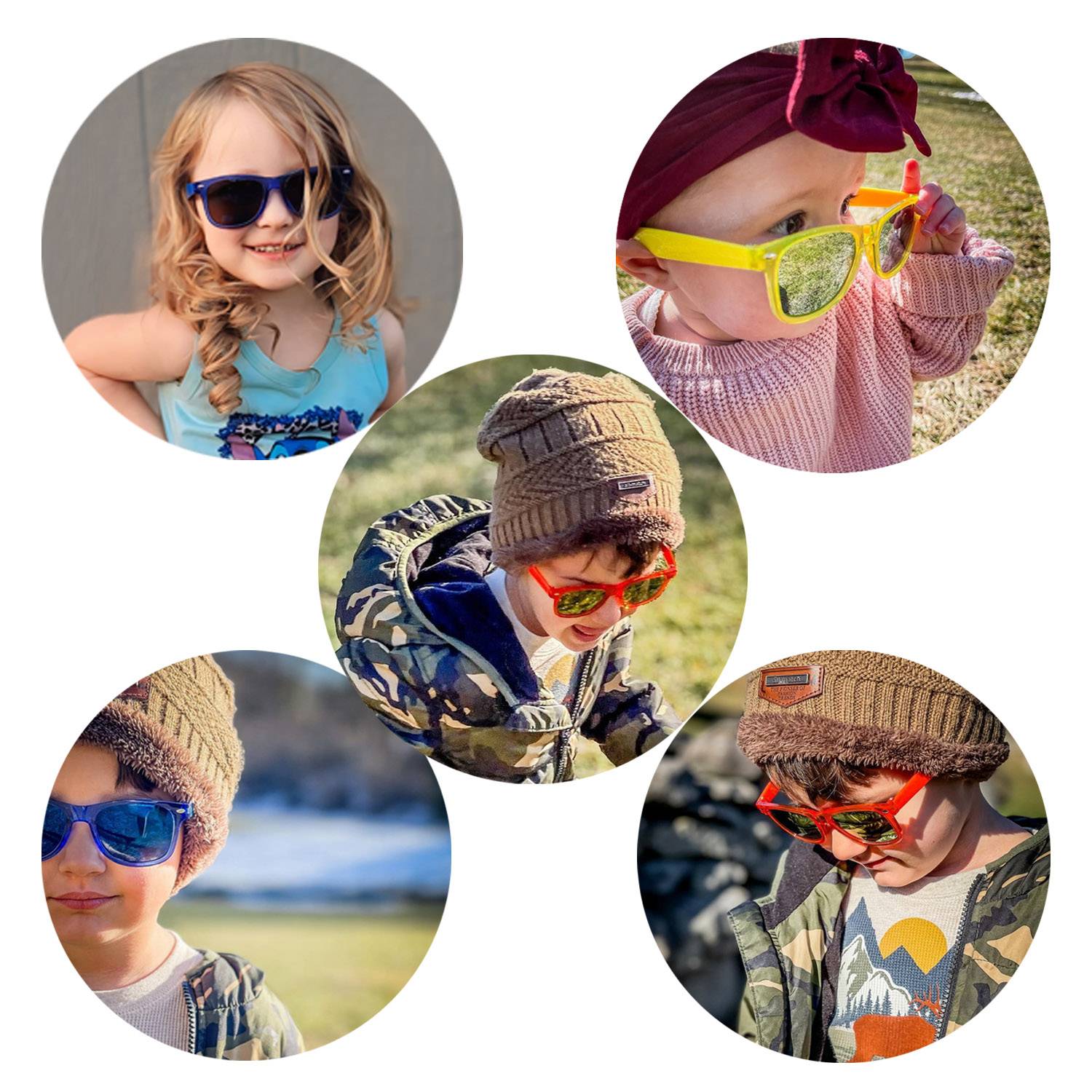 Fashion Neon Rainbow Sunglasses 1