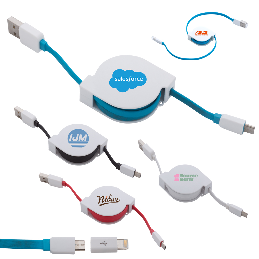 Retractable USB to Micro-USB Charger Cable 2