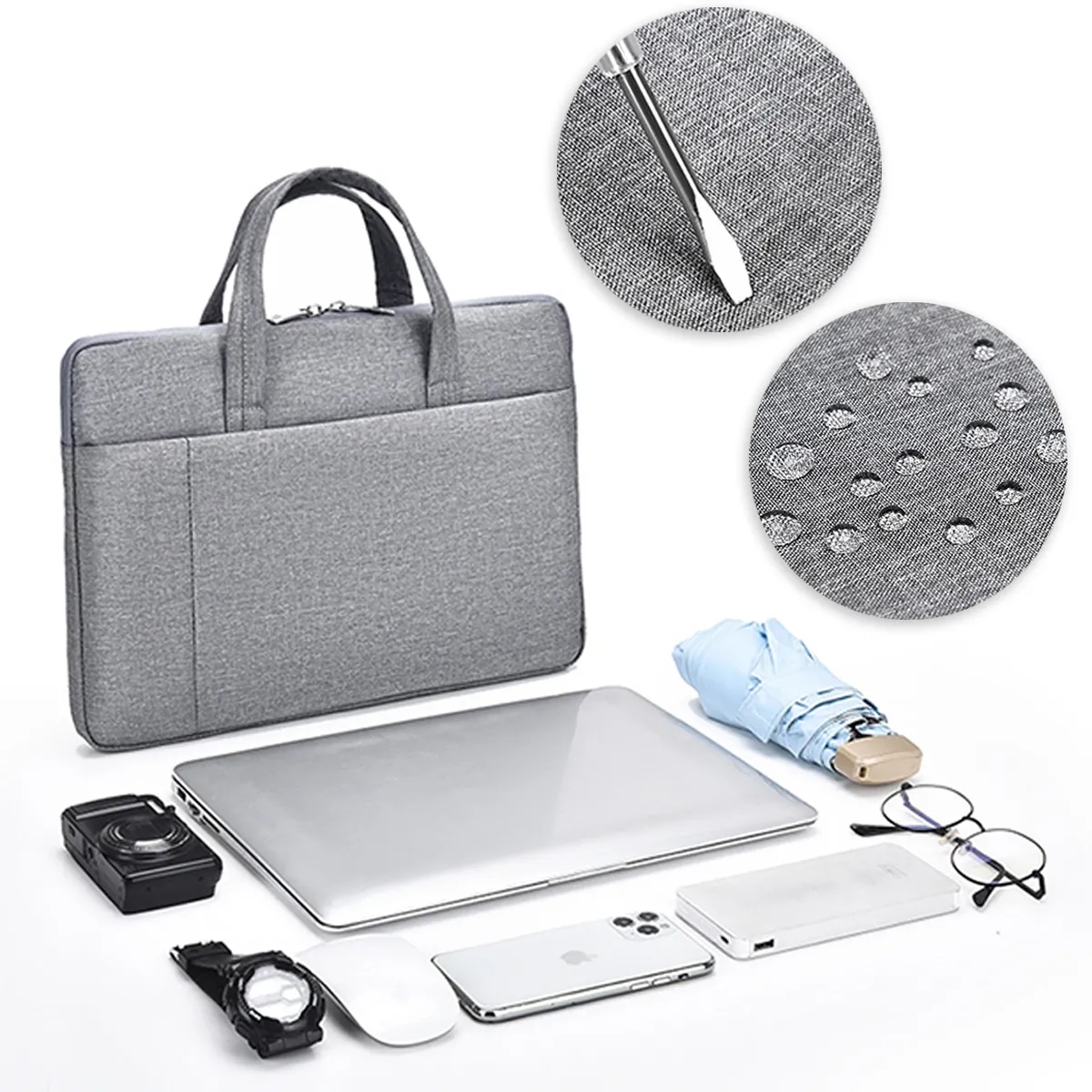 15.6 Inch Laptop Sleeve Carrying Case Handbags Messenger Bag 8