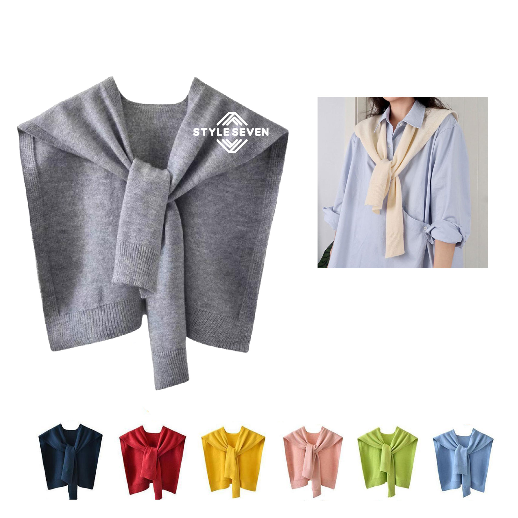 Fake Collar Shawl Scarf 1