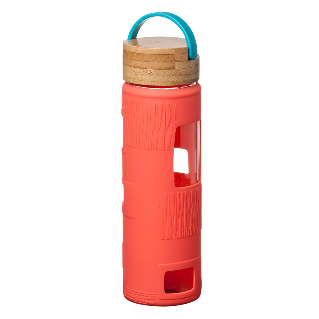 Astral Bottle w/Teal Lid - 22oz, custom glassware with logo imprint 14