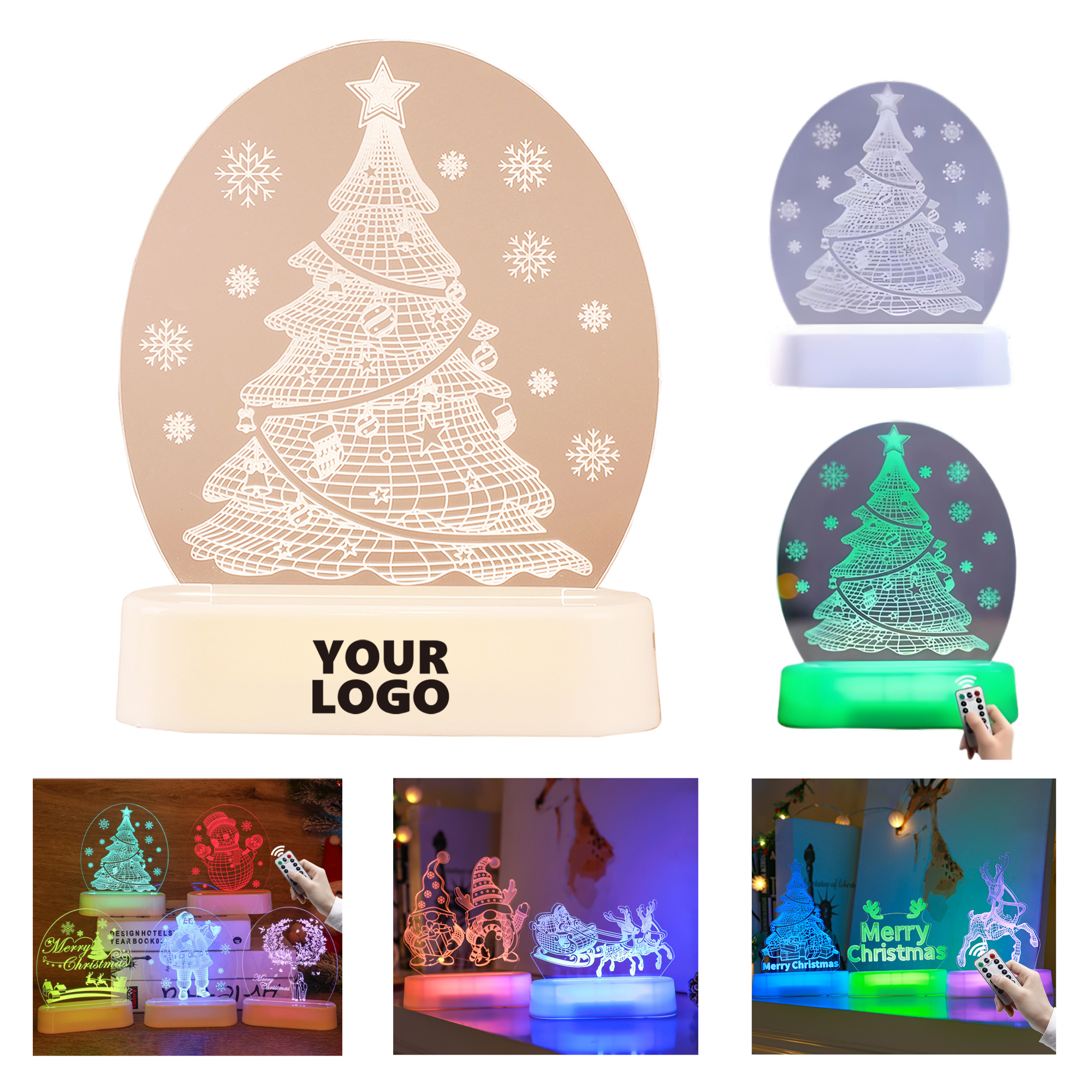 Color Christmas LED Night Light 3