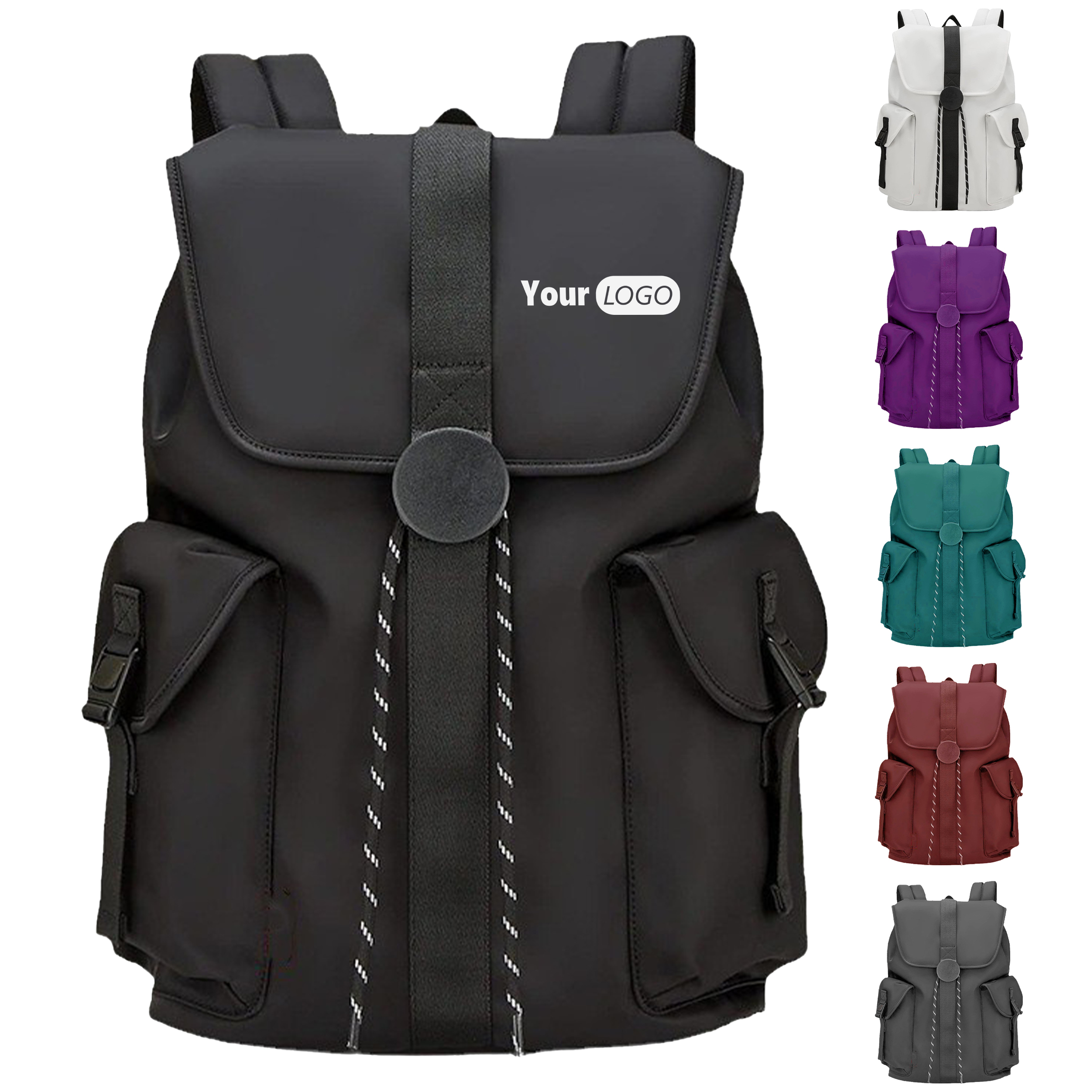 Oxford Multi Functional Travel Laptop Backpack 18