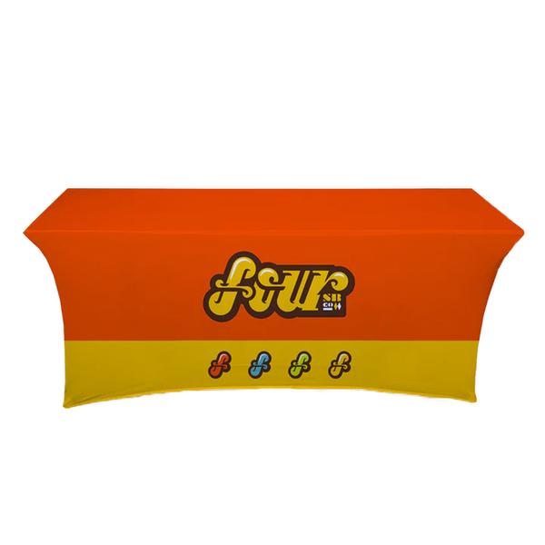 IMPORT 6' Stretch Full Color Table Throw 3