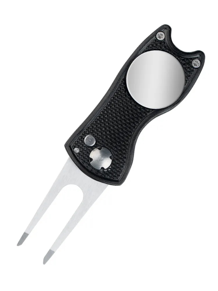 Golf Divot Repair Tool Foldable Stainless Steel Switchblade 3