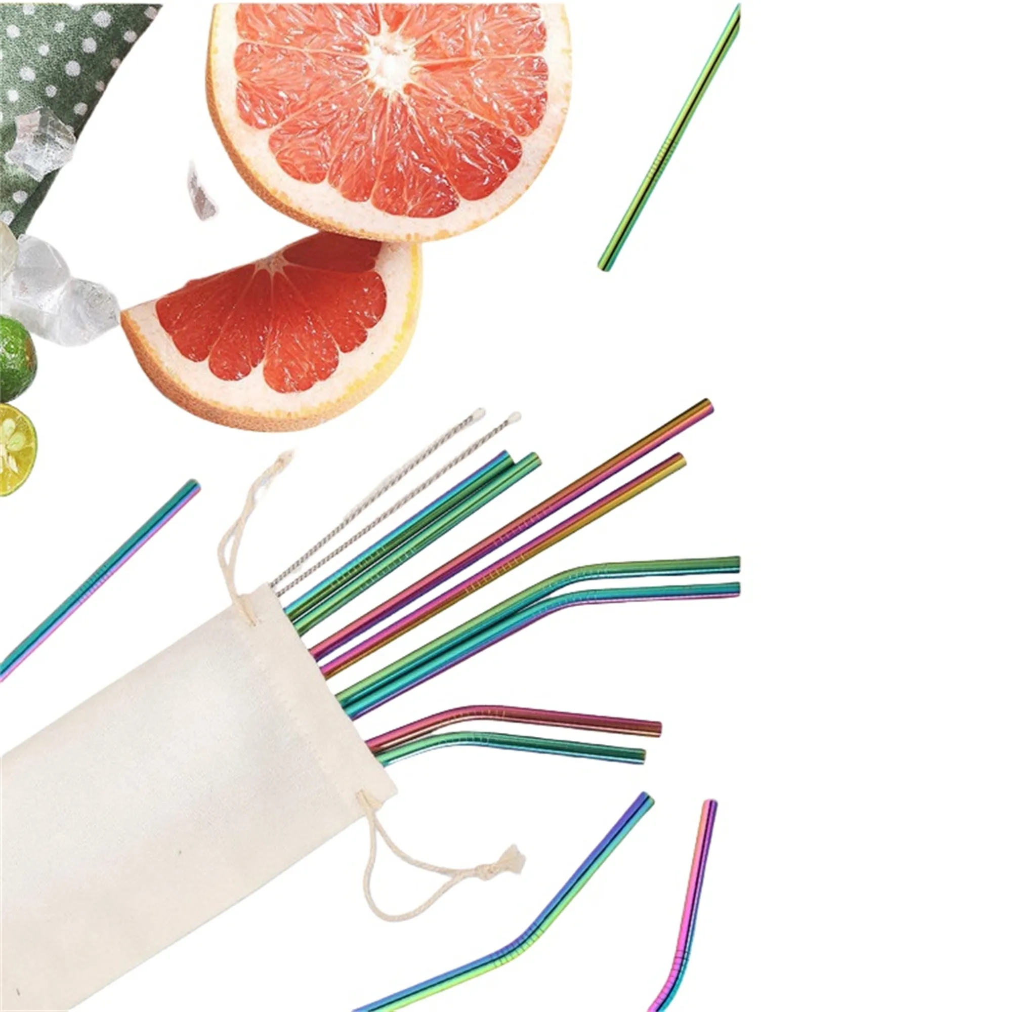 3 In 1 Reusable Stainless Steel Straw Set 4