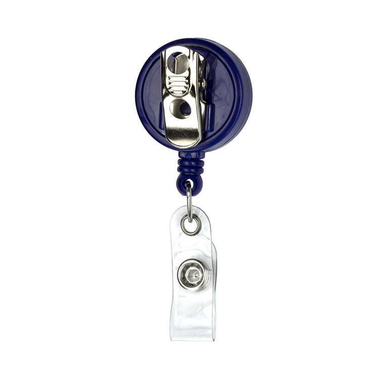 "Bellefontaine VL" 30" Cord Round Retractable Badge Reel and Badge Holder with Rotating Alligator Cl 4