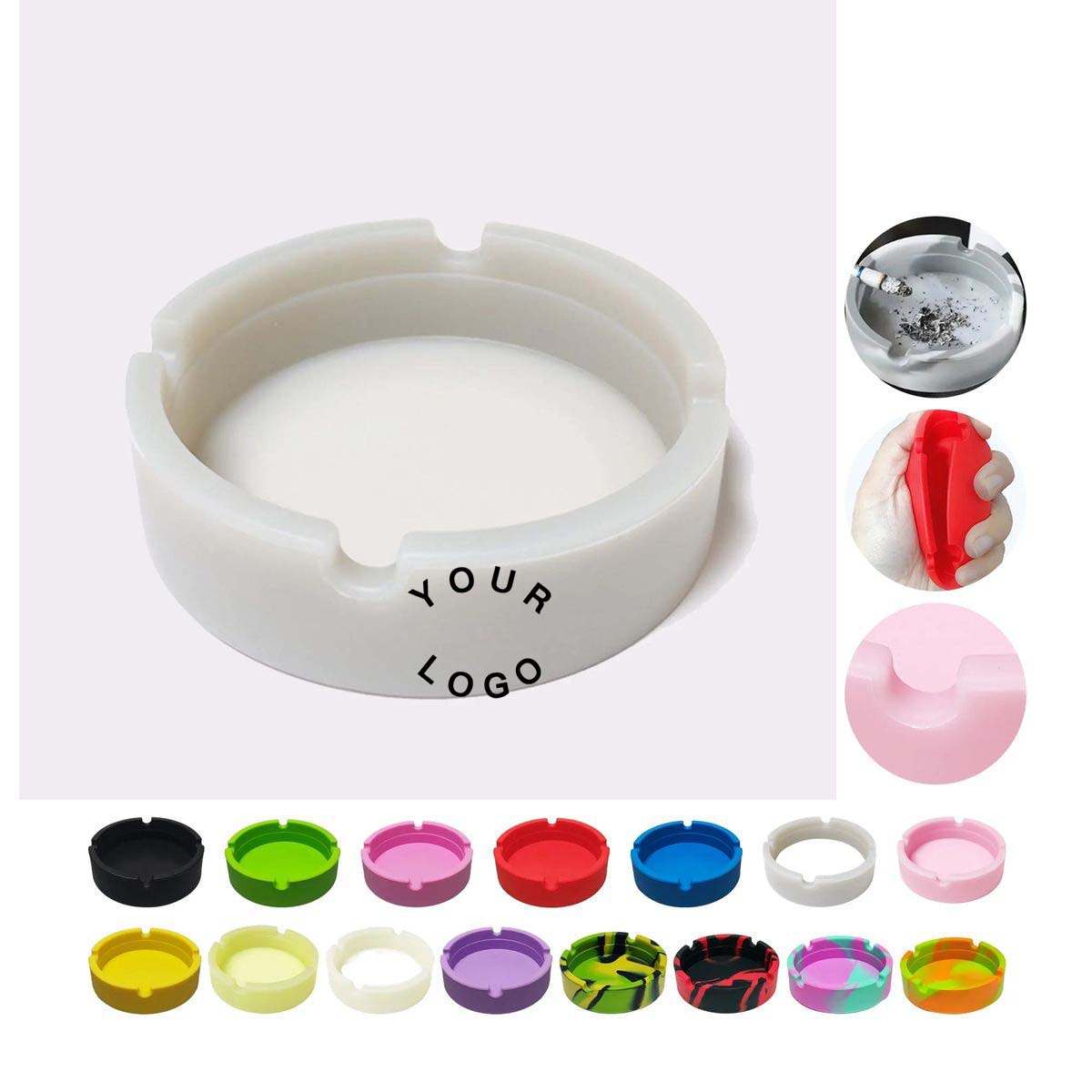 Silicone Ashtray for Indoor and Outdoor Use 1