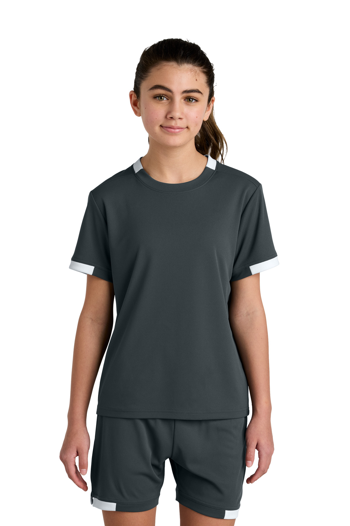 Sport-Tek Youth Club Short Sleeve Crew YST440 14
