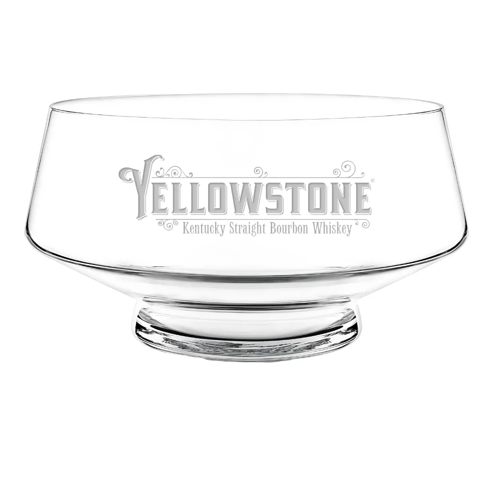 2.5Gal Footed Glass Punch Bowl 5