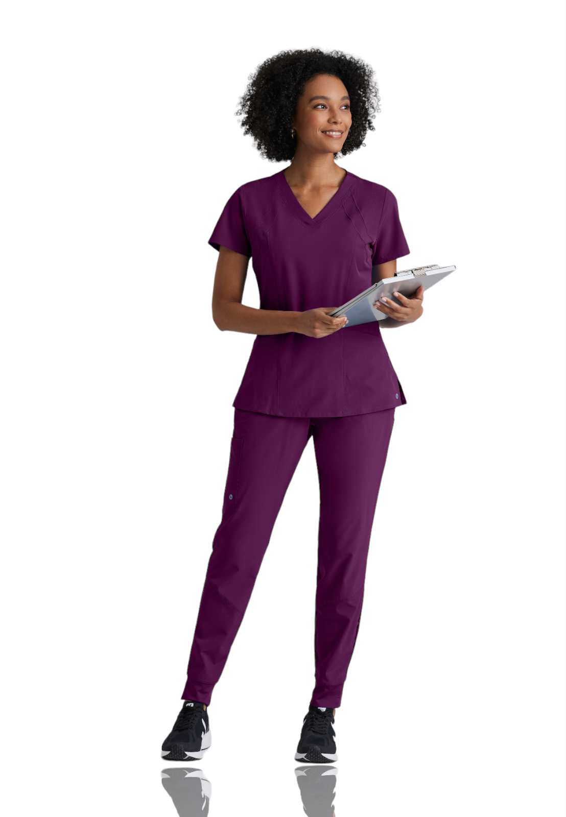Barco One - Women's Four-Pocket V-Neck Racer Scrub Top 36