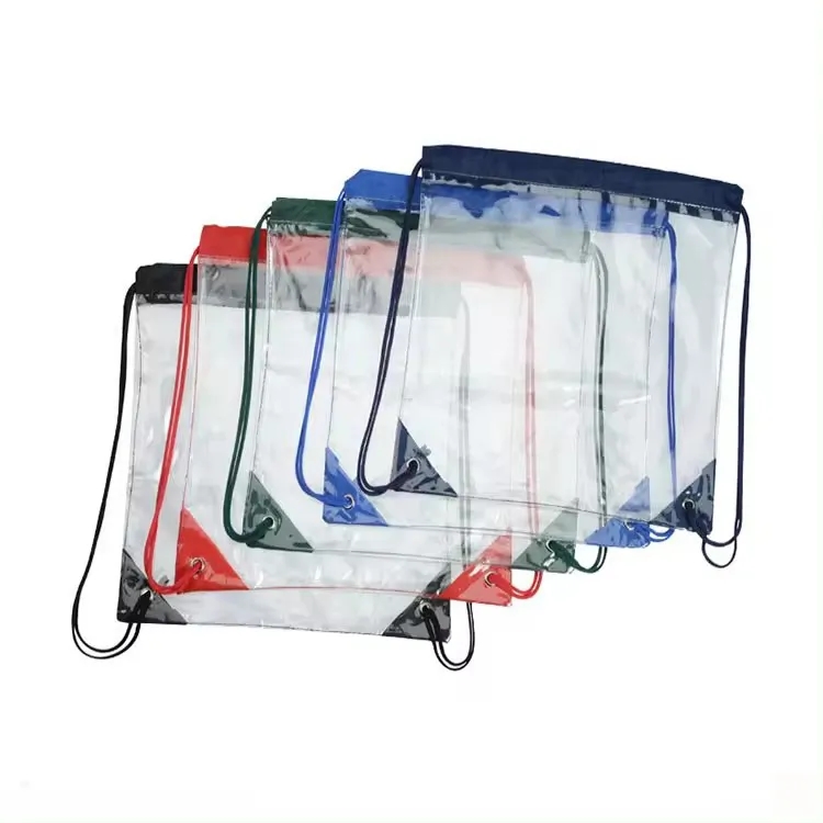 Clear PVC Stadium Drawstring Bag 6