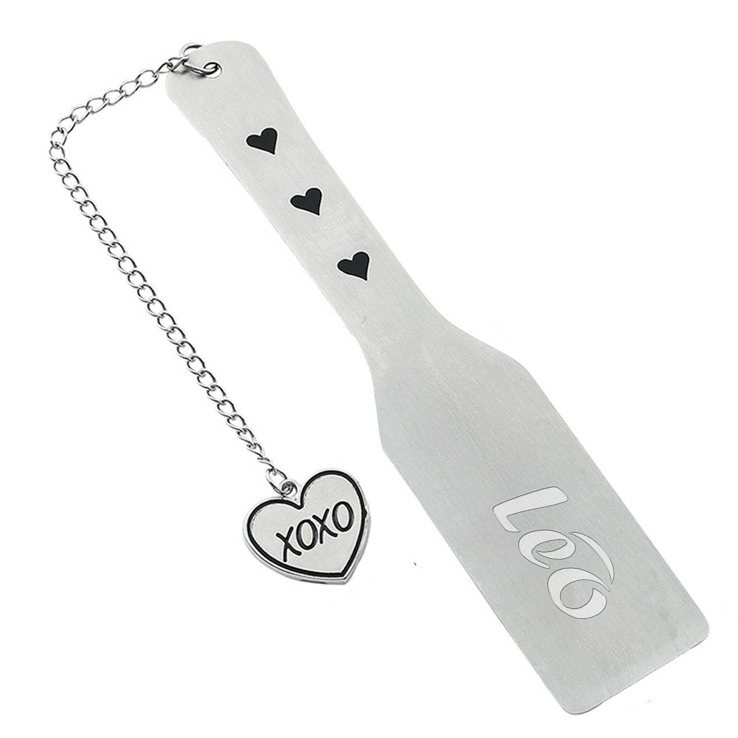 Artistic engraved stainless steel bookmark